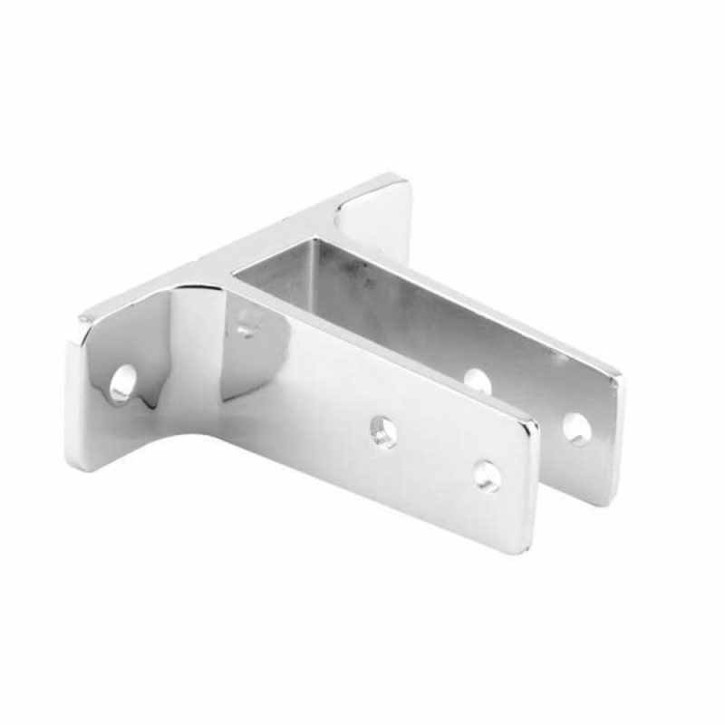 Two Ear Wall Bracket, For 1 In. Panels, Zinc Alloy, Chrm