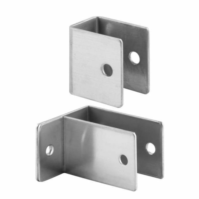 U-Bracket And 1 Ear Wall Bracket, 1 In., Ss, Stn Package Of 4