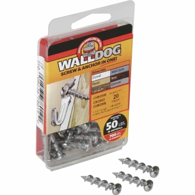 Walldog 1-1/4″ Screw Anchor Package Of 20