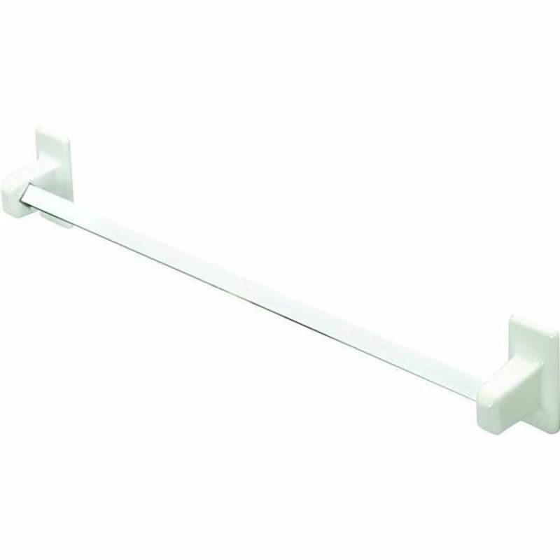 White Porcelain Towel Bar Set 24″ Tile-In Mount