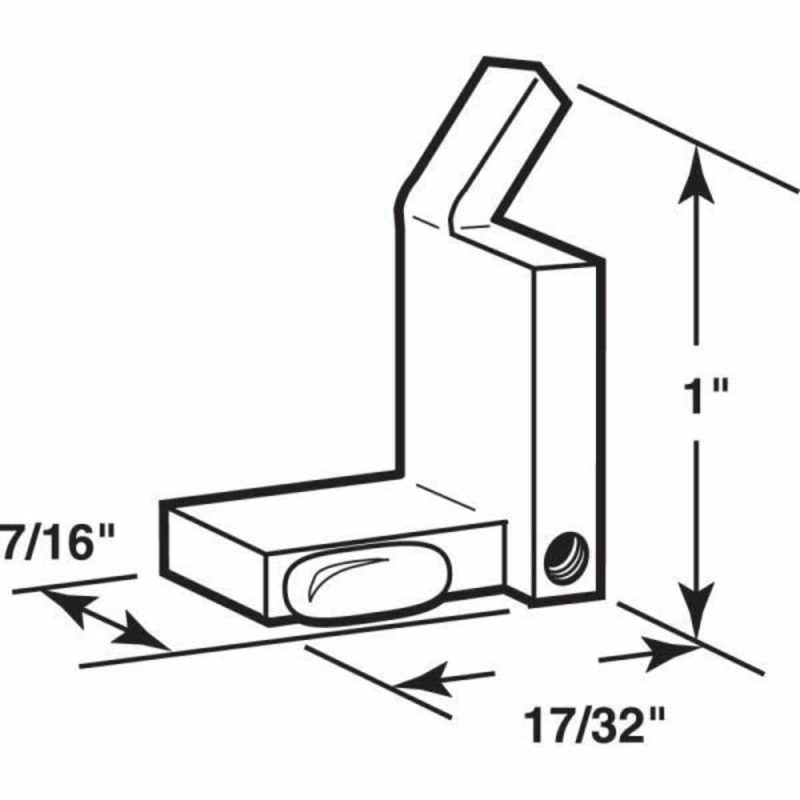 Window Screen Clips, White Nylon ,package Of 4