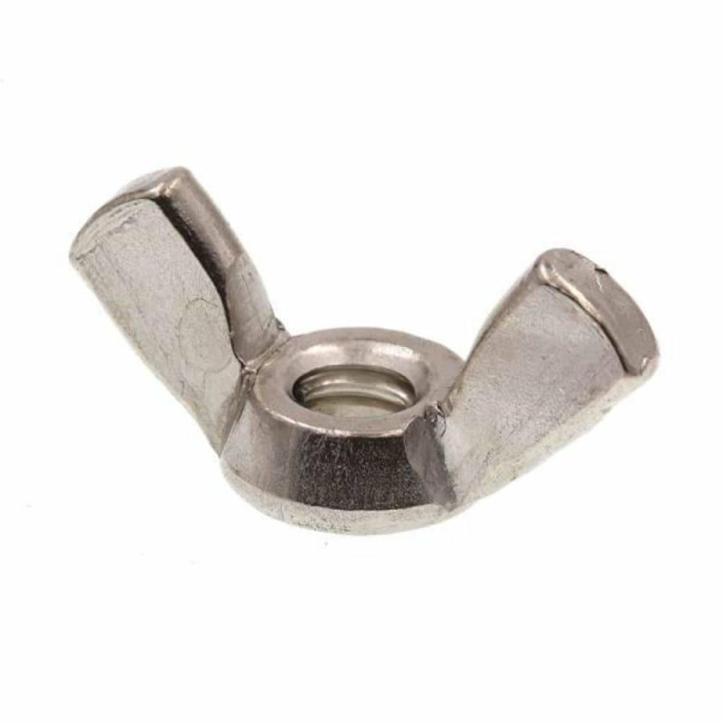 Wing Nuts, Cold-Forged, #10-24, Grade 18-8 Ss,Package Of 10