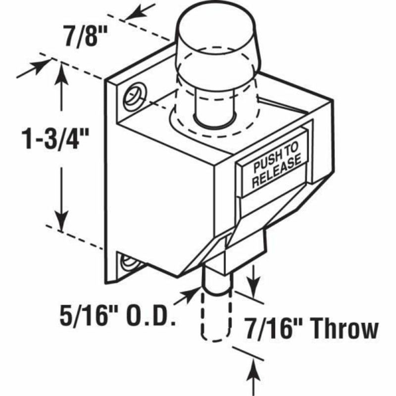 Wt Plast, Foot Operated, Slid Dr Lock