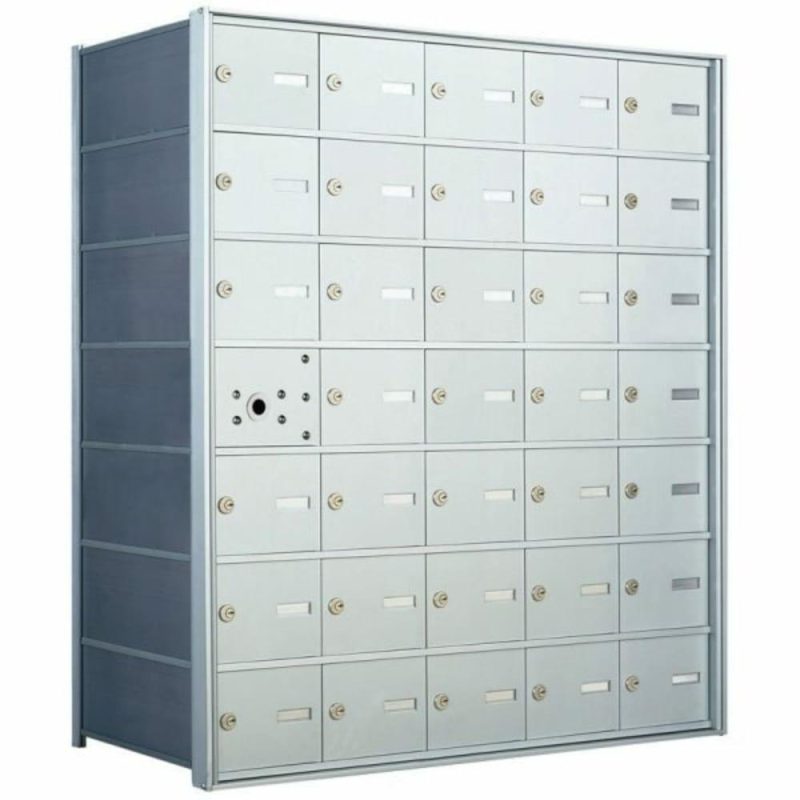 1400 Horizontal Mailbox -34 Compartments, Aluminum