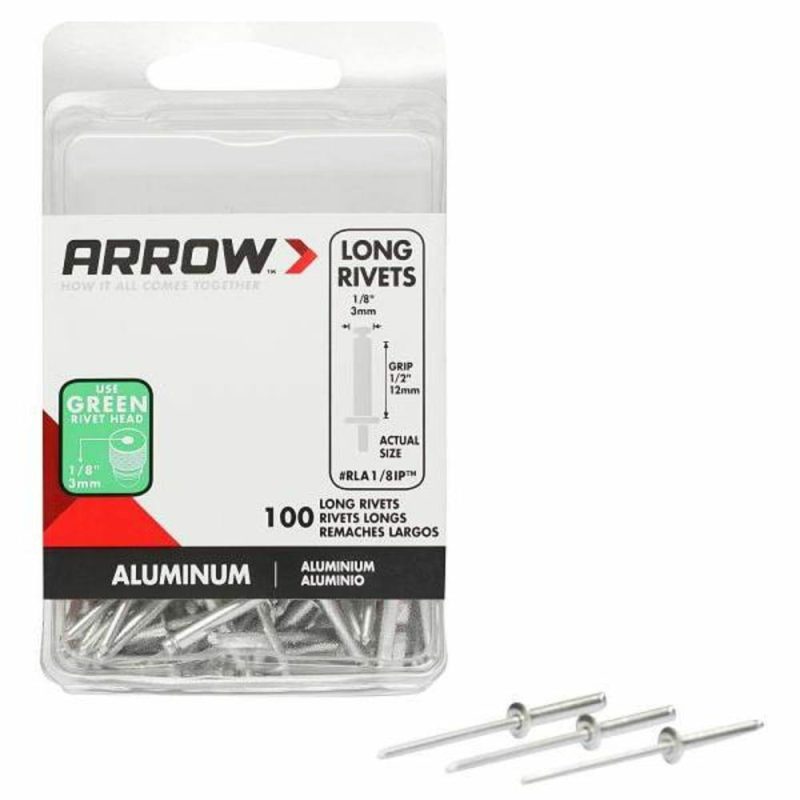 1/8″ Long Aluminum Rivet, Package Of 100