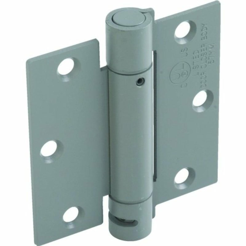 3-1/2″ Residential Adjustable Spring Door Hinge Prime Coated Gray