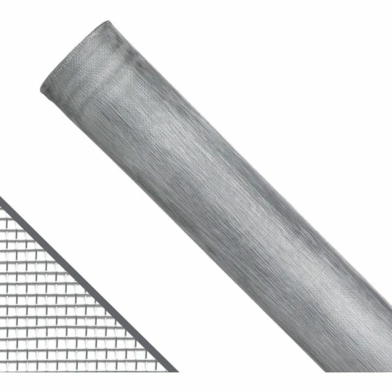 48 In. X 100 Ft. Bright Aluminum Screen Roll For Windows And Door