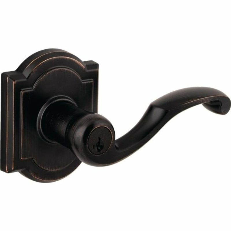 Madrina Lever With Smartkey Security™, Entry, Grade 2, Metal, Venetian Bronze