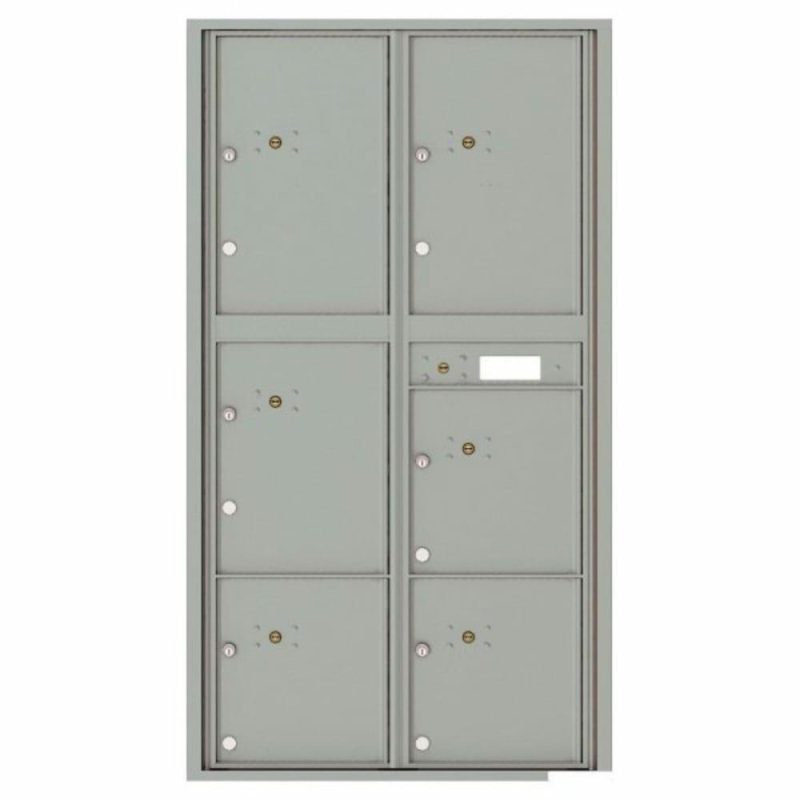 Versatile 4c Mailbox, 16 High Suite, 6 Parcel Lockers, Silver