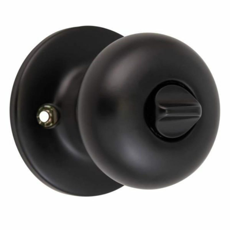 Cambridge Matte Black Keyed Privacy Door Knob