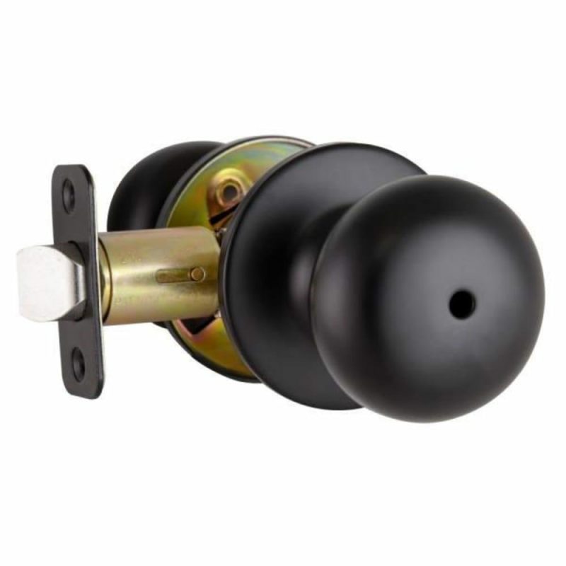 Cambridge Matte Black Keyed Privacy Door Knob