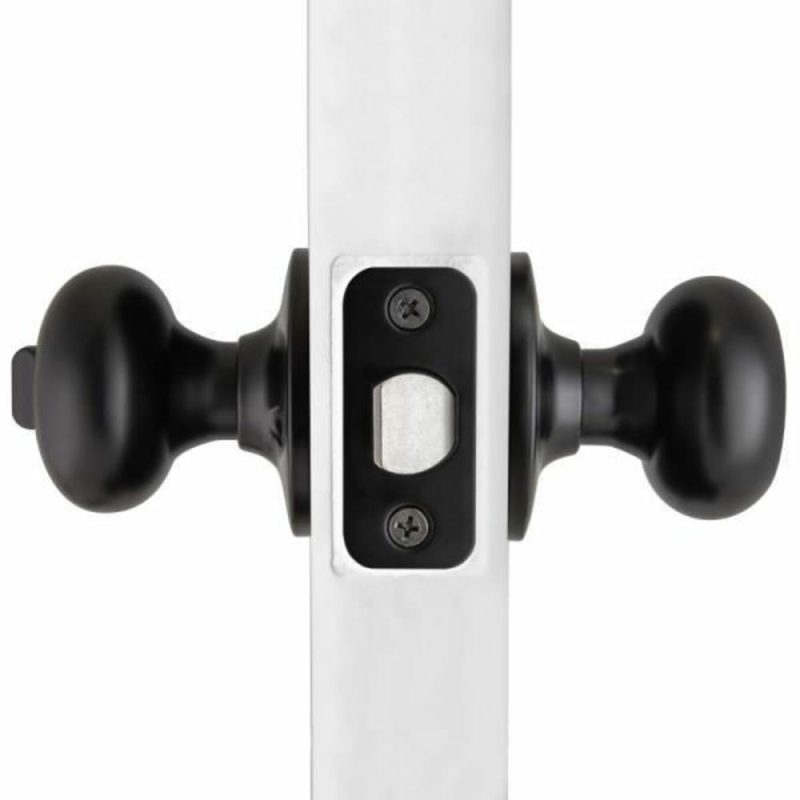 Cambridge Matte Black Keyed Privacy Door Knob