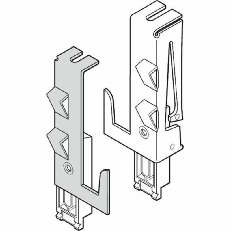 Wardrobe Bi-Pass Door Bottom Track Guide Fits Older Acme Doors, Package Of 2